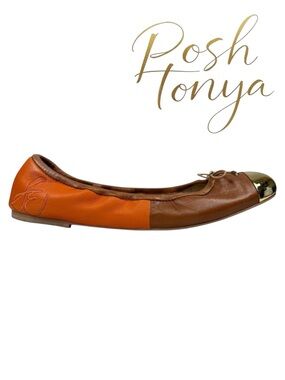 Sam Edelman Fairleigh Cap Toe Ballet Flats Size 7.5 Office Casual Preppy